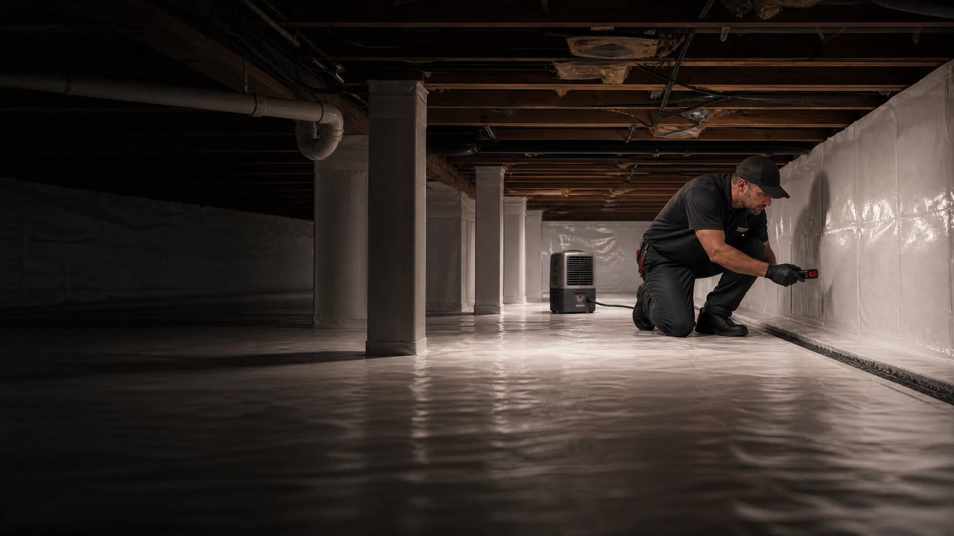 Mold growth in crawl space